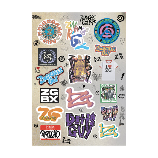 ZG sticker sheet