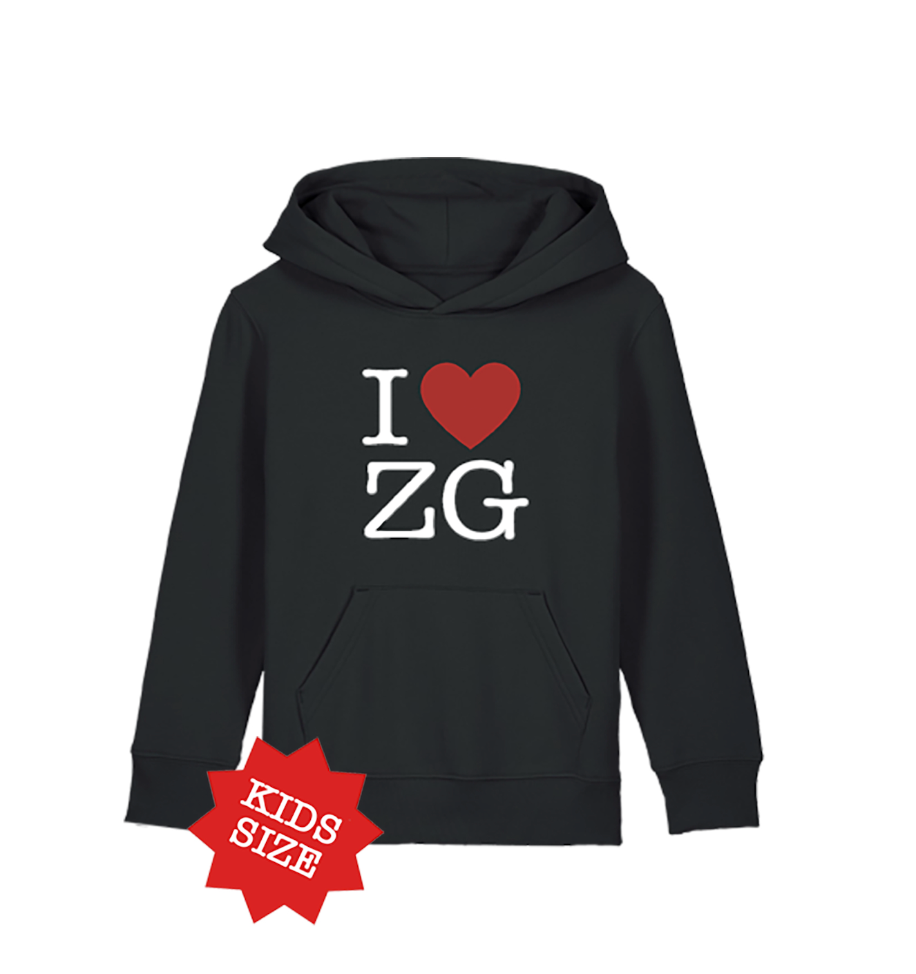 I LOVE ZG Hoodie Kids