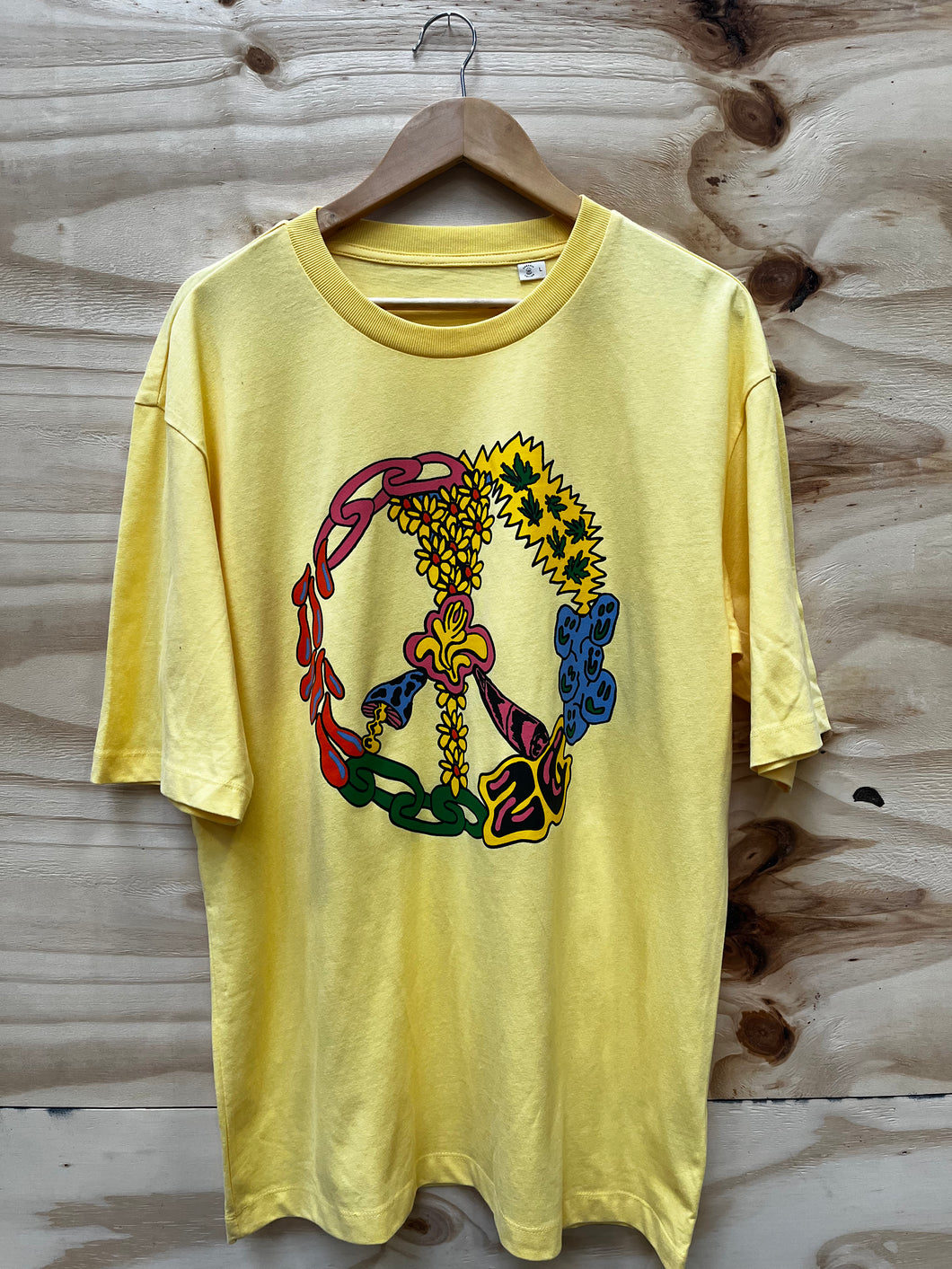 PEACE T-SHIRT YELLOW